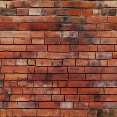 Seamless. Red brick wall