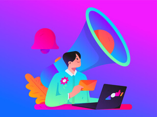 Business People Flat Vector Concept Operation Hand Drawn Illustration
