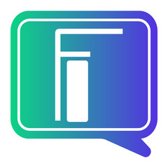 letter f icon
