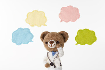 動物のあみぐるみ　吹き出し