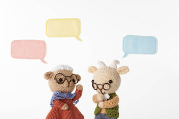 動物のあみぐるみ　吹き出し