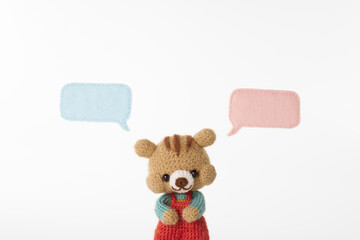 動物のあみぐるみ　吹き出し