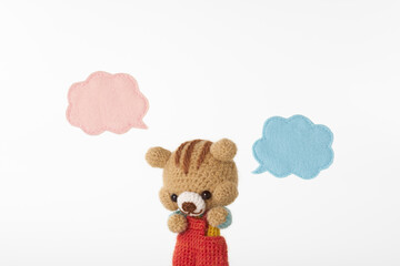 動物のあみぐるみ　吹き出し