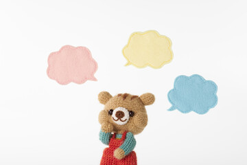 動物のあみぐるみ　吹き出し