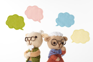 動物のあみぐるみ　吹き出し