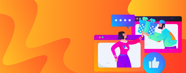 Business People Flat Vector Concept Operation Hand Drawn Illustration
