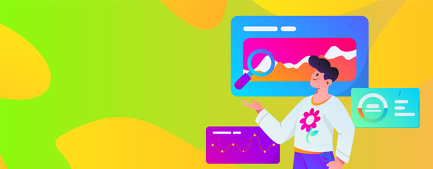 Business People Flat Vector Concept Operation Hand Drawn Illustration
