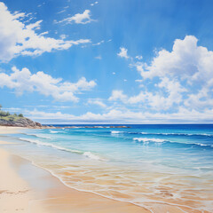 Obraz premium beach with sky