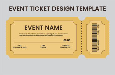 Vector event party ticket template