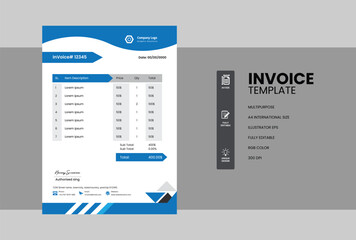 Modern business and corporate letterhead template