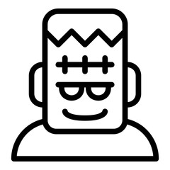 frankenstein head outline