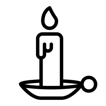 recommend clip art: candle of light outline