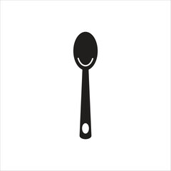 spoon vector line icon template
