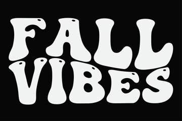 Fall Vibes Funny Thanksgiving T-Shirt Design