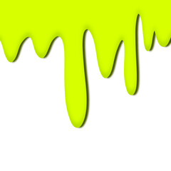 Yellow colorful dripping splatter, Color splash or Dropping Background.background with drops.abstract liquid wave background