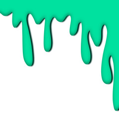 Light green colorful dripping splatter, Color splash or Dropping Background.background with drops