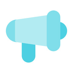 flat megaphone icon for announcements