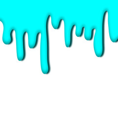 Light blue colorful dripping splatter, Color splash or Dropping Background.background with drops