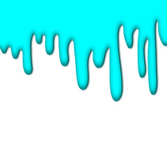 Light blue colorful dripping splatter, Color splash or Dropping Background.background with drops.water drops on white background