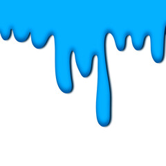 Light blue colorful dripping splatter, Color splash or Dropping Background.background with drops