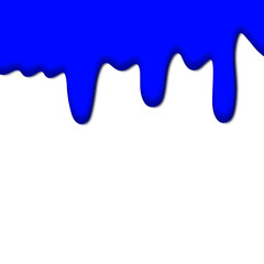 Blue colorful dripping splatter, Color splash or Dropping Background.paint dripping