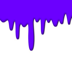 Purple colorful dripping splatter, Color splash or Dropping Background.