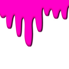 Pink colorful dripping splatter, Color splash or Dropping Background.splashes collide