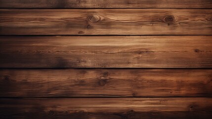 Fototapeta na wymiar A wooden wall with a brown wood grain pattern