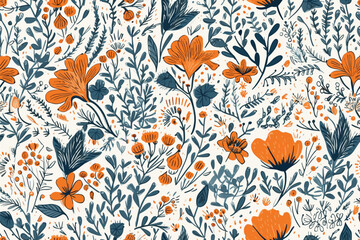 Vector Floral pattern design , Printing Textile , Transfer designs , pattern , flower.