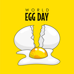 world egg day poster template vector