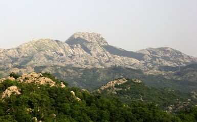 Classic Montenegrin mountain landscape during summer