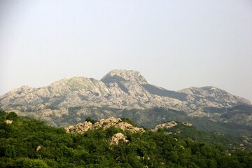 Classic Montenegrin mountain landscape during summer