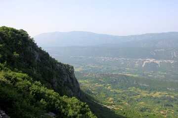 Fototapeta na wymiar Classic Montenegrin mountain landscape during summer