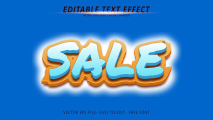 Sale text effect for templete business