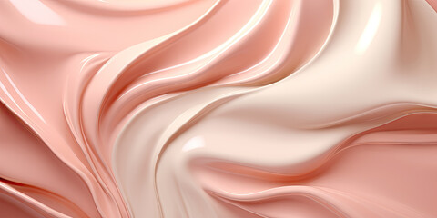 Fototapeta premium Abstract cream wallpaper. Creative cosmetics banner.Created with AI tools
