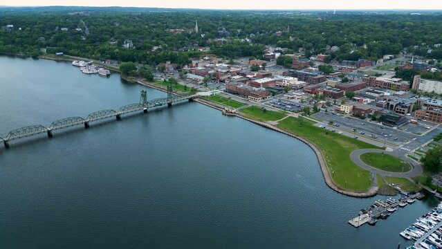 aerial view of the Stillwater Minnesota city