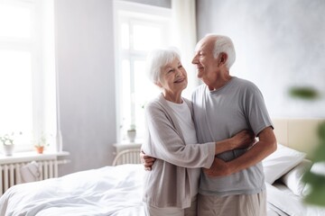 Obraz premium senior couple ready to start a new day together