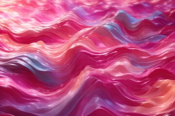Illustration of a wavy pink purple vibrant abstract background. ai generative