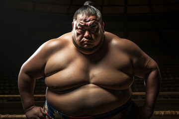 Fototapeta na wymiar Generative ai japanese sumo wrestler