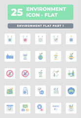 Environment flat style icon design