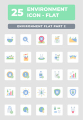 Environment flat style icon design