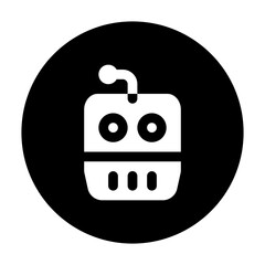 Bot representation in a button icon