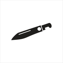 knife vector icon line template