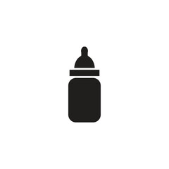 milk bottle vector icon line template