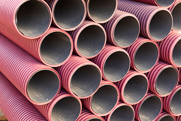 Tubos de pvc para la construcción.