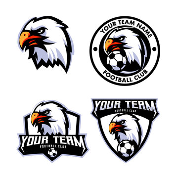 Eagle Logo Set For Team Football