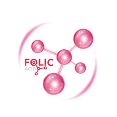 Folic acid Health care and Medical Concept Design.