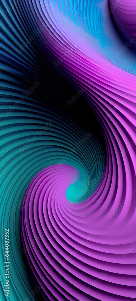 Wall mural spiral abstract background for iphone made with ai generative technology