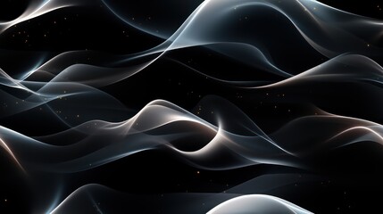 Obraz premium Winter Abstract Art with Smooth Lines and Sparkling Textures