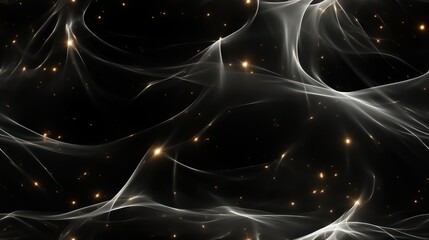 Winter Abstract Art with Smooth Lines and Sparkling Textures